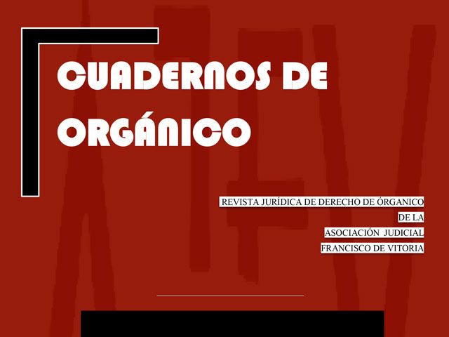 Cuadernos de DERECHO ORGÁNICO Mayo 2018