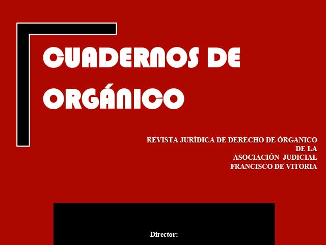 Cuaderno Especial de Derecho Orgánico diciembre 2018