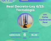 Webinar Decreto 6/23: TECNOLOGÍA