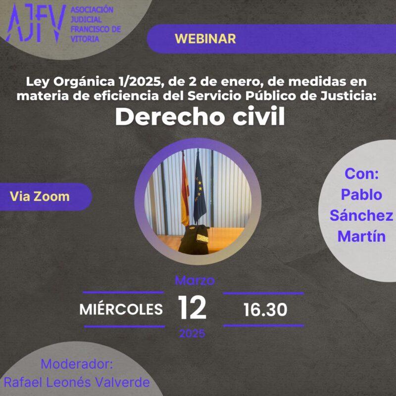 Webinar Ley de tribunales de instancia y jurisdicción civil