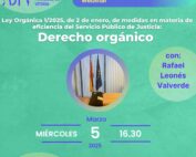 Webinar Ley de tribunales de instancia y derecho orgánico